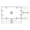 Кронштейн настінний Prolighting PLWP-58R Receiver Wall Plate