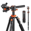 Штатив алюмінієвий K&F Concept T255A4+BH-36L, max 16кг, h 170cм (KF09.085V3)