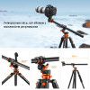 Штатив алюмінієвий K&F Concept T254A7+BH-28L, max 10kg, h 230cm (KF09.119)